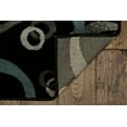 thumbnail image 4 of Milan Barnet Black Turquoise Rug 100% Polypropylene Abstract Pattern 5x8 ft, 4 of 6