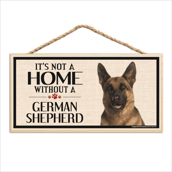 German Shepherd Wood Breed Sign
