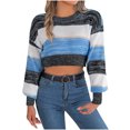 thumbnail image 2 of Puntoco Suéter Mujer Casual Rayas Cuello Redondo Suéter Top Navidad Liquidación Puntoco Puntoco-372, 2 of 3
