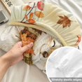 thumbnail image 3 of Twin XL Size Fitted Sheet Set - Hedgehog Fall 2 Piece Bedding Sets 16" Deep Pocket Fitted Sheet with 1 Pillowcases, Thanksgiving Pine Cones Maple Orange Plaid Brushed Microfiber Hotel Bed Sheets, 3 of 8