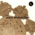 thumbnail image 4 of Jaipur Art And Craft Unique Design Round Reversible Natural Hand Braided Carpet Jute Strip Floor Area Rug (10x10 Sq Ft), 4 of 8