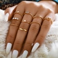 thumbnail image 2 of Houderco 1Jgo Anillo De Dedo Femenino Dorado Con Ondulado Y De, 2 of 8