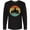 AB-Black, variant on Snowmobile Retro Sunset Long Sleeve T-Shirt