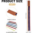 thumbnail image 2 of 10Pcs Ribbon Bookmarks Colored Artificial Leather Bookmark 370x30mm/14.6x1.2inch Colorful Ribbon Page Markers Kits for DIY Crafts Sewing for Books Readers, 2 of 7