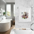thumbnail image 4 of Ryvnso Horse and Bird Hand Towels Set for Bathroom Cotton Face Towel Decorative 15.5x29.5 inch, 4 of 7