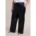 thumbnail image 2 of ELOQUII Women's Plus Size Textured Faux Leather Wide Leg Pant, 2 of 3