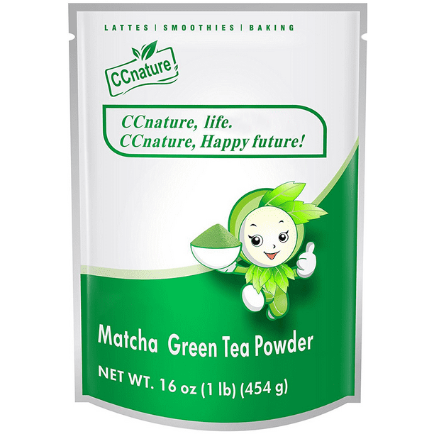 CCnature Culinary Grade Matcha Green Tea Powder 16oz
