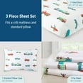 thumbnail image 5 of Wildkin Kids Microfiber Sheet Set for Boys and Girls - Toddler (Trains, Planes & Trucks), 5 of 8