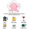 thumbnail image 3 of Sakura Coaster Cherry Blossom Silicone Cup Coasters Cute Flower Coaster Anti-Slip Tea Tableware Coasters, 3 of 5