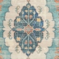 thumbnail image 5 of SAFAVIEH Saffron Leighton Vintage Area Rug, Blue/Coral, 5' x 8', 5 of 5