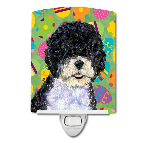 Portuguese Water Dog Easter Ceramic Night Light