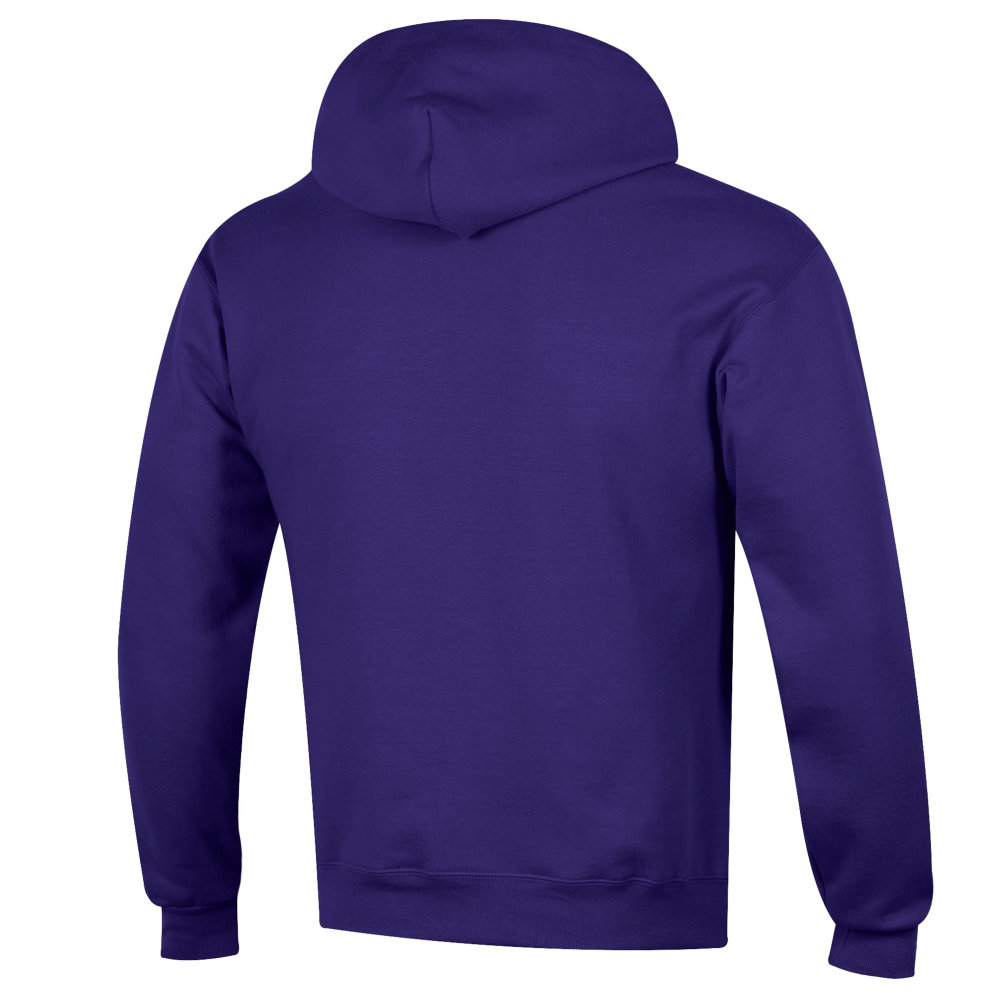 Men's Champion Purple UAlbany Great Danes Track & Field Stack Powerblend Pullover Hoodie
