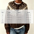 thumbnail image 2 of Rrxhxhs Cardigan Sweaters for Women Crew Neck Fair‑Isle Jacquard Toggle Closure Long Sleeve Retro Nordic Knit Cover Up, 2 of 7