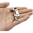 thumbnail image 3 of 4 piezas de acero inoxidable 304 Pasador plano Bisagra Pestillo de resorte Perno de resorte móvil Bisagra Caja de gabinete de distribución Ejes de puerta superior e inferior para puerta de g, 3 of 5