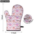 thumbnail image 6 of Cute Oven Mitts,Classic Princess Pattern Oven Mitt 2-Pack Set,Kitchen Gloves for Oven,Heat Resistant Oven Mitts 7.7"x12", 6 of 7
