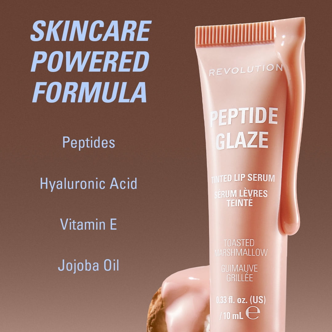 Revolution Peptide Glaze Tinted Lip Serum Toasted Marshmallow
