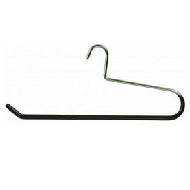 Black Heavy Duty Metal Quilt Hanger, Box of 1 Heavy Gauge Steel Hanger with Vinyl Non-Slip Coating for Pants Linens or Textiles by International Hanger
