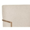 thumbnail image 6 of Sunpan Rayla 18.5" Modern Fabric and Stainless Steel Dining Armchair in Cream, 6 of 8