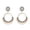 1#, variant on Classic Crystal Flower Earrings Pendientes Women Wedding Indian Jewelry Earrings-3#