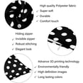 thumbnail image 5 of Polka Dot Body Pillow Cover Black and White Spot Doodle Abstract Long Pillow Case with Zipper Decorative Soft Bedding Pillowcase Vintage Farmhouse Cushion Pillow Covers for Couch,Bedroom 20"x54", 5 of 6