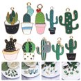 thumbnail image 2 of EeaseMX Dijes de aleación de cactus y plantas, llaveros, colgantes para bolso (estilo mixto), 2 of 7