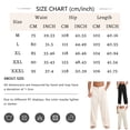 thumbnail image 3 of LWavelet Mens Linen Wide Leg Pants Elastic Waist Button Detail Summer Pants Beige M, 3 of 6