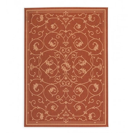 Plow & Hearth Veranda Scroll Indoor/Outdoor Rug  2  x 3 7