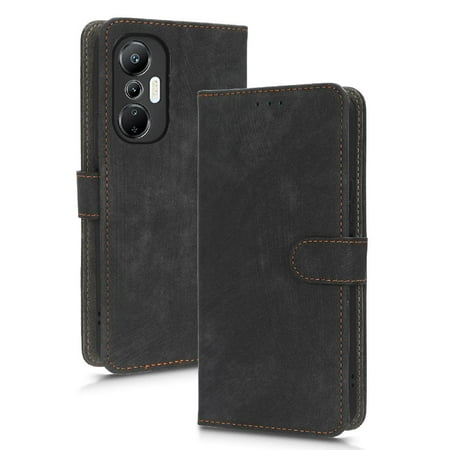 Case for Infinix Hot 20S/X6827 Card Slots Cover Magnetic Closure RFID Blocking PU Leather Flip Folio Wallet