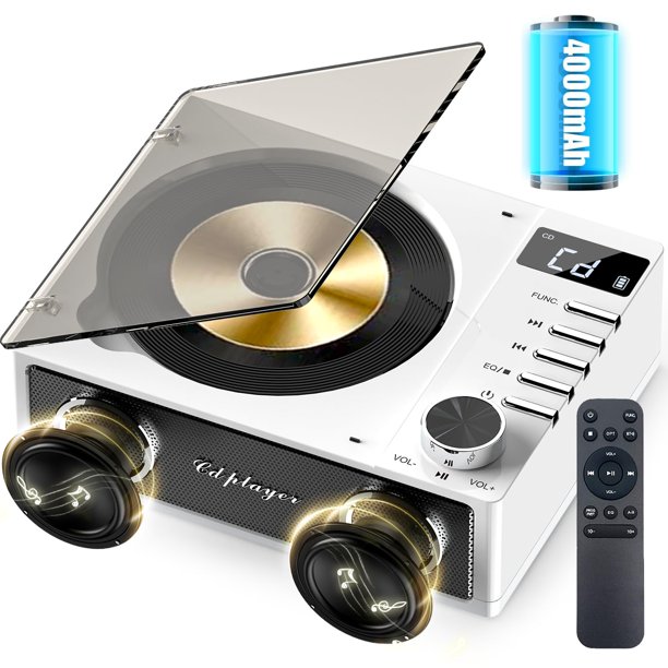 Reproductor de CD portátil Gracioso Desktop con Bluetooth y radio