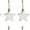 White Star, variant on AuldHome Design Farmhouse Star Ornaments (12-Pack, White); Wood w/ White Enamel 2-Inch Star Christmas Decorations, Retro Vintage Enamelware Style