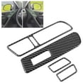 thumbnail image 3 of Decoración 4 Uds Cubierta de Panel de interruptores de elevación de ventana de fibra de carbono embellecedor decoración Interior de coche, 3 of 8