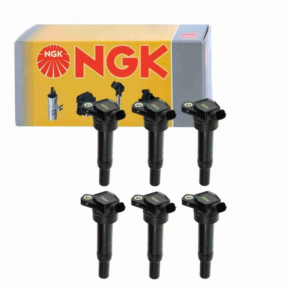 6 pc NGK 48871 Ignition Coils for 14153403 178-8511 27300-2E000 673-8305 84153403 921-2153 E1151 GN10633 IC754 UF-651 UF651 Spark Plug Wire Boot Fits select: 2012-2016 HYUNDAI ELANTRA