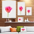 thumbnail image 3 of Bloomy Tulipe Rose sur Dessin Blanc - Uvre d'Art Florale sur Toile, 3 of 4