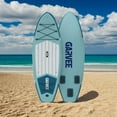 thumbnail image 3 of Inflatable Paddle Board, 10.6ft/11ft Inflatable Stand Up Paddle Board with Premium Accessories, Non-Slip EVA Deck, Ultra-Light Carry Bag, Pump, SUP Board for Adult, 3 of 6