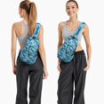 thumbnail image 5 of Crossbody Sling Backpack for Women Men Shark Theme Figure Shoulder Sling Crossbody Casual Chest Bag for Travel Sports Running Hiking, 5 of 5