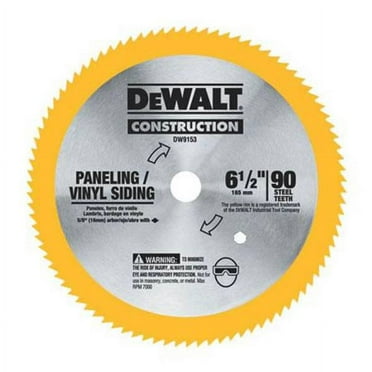 DEWALT 6-1/2  90T Steel Saw Blade (Vinyl/Paneling)