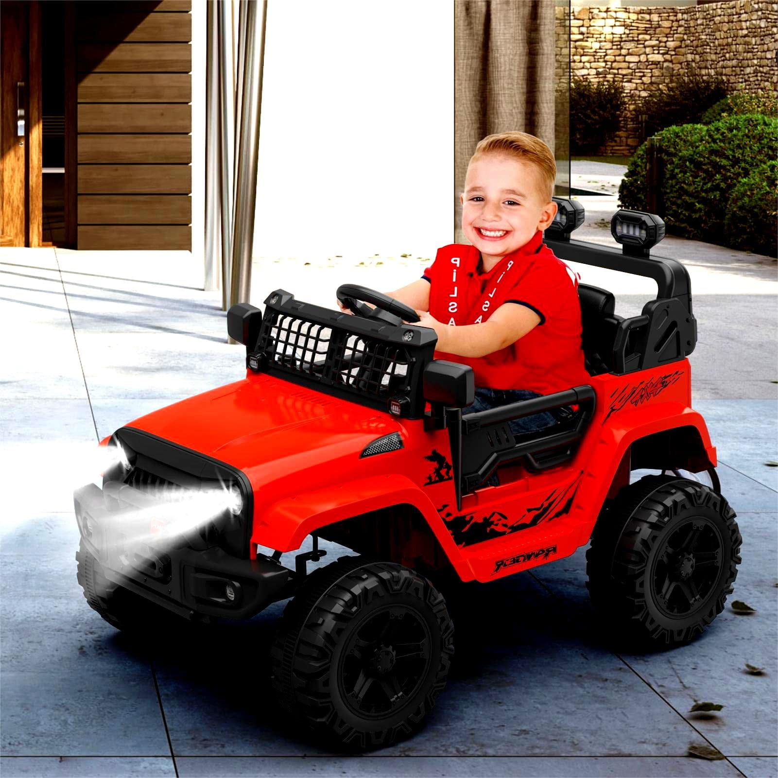Lingstar Ride Truck Electric 12V Ride on Car with Remote Control Spring