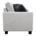 thumbnail image 4 of Furniture of America Aimee Modern Chenille Track Arm Sofa with Pillows, Light Gray, 4 of 14