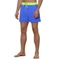 thumbnail image 4 of Unique Bargains Men's Summer Drawstring Waist Solid Color Swim Shorts 30 Blue, 4 of 5