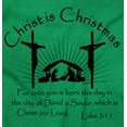 thumbnail image 2 of Christ is Christmas Nativity Scene Men's Graphic T Shirt Tees Brisco Brands L, 2 of 6