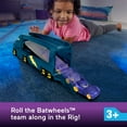 thumbnail image 3 of Fisher-Price DC Batwheels Toy Hauler and Car, Bat-Big Rig with Ramp and Vehicle Storage, 3 of 7