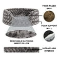 thumbnail image 6 of FurHaven Pet Products Ultra Plush Oval Pet Bed for Dogs & Cats - Gray, Small, 6 of 11