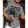 thumbnail image 2 of Ponte Metas Puedes Hacer Más de lo que Piensas Workout Gym T-Shirt Funny Gym Shirt for Men Motivational Gym T-Shirt Heather Grey with Sleeve Logo, Small, 2 of 5