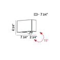 thumbnail image 2 of eurofase lighting 28280 oscar 3 light led outdoor wall sconce, 2 of 2
