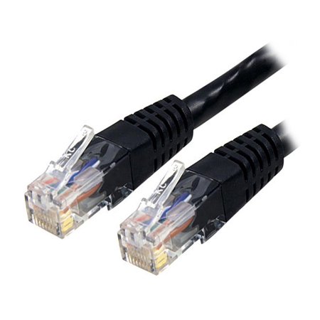 UPC: 0065030804042 | StarTech.com C6PATCH1BK 1 ft. Cat 6 Black Molded UTP Patch Cable