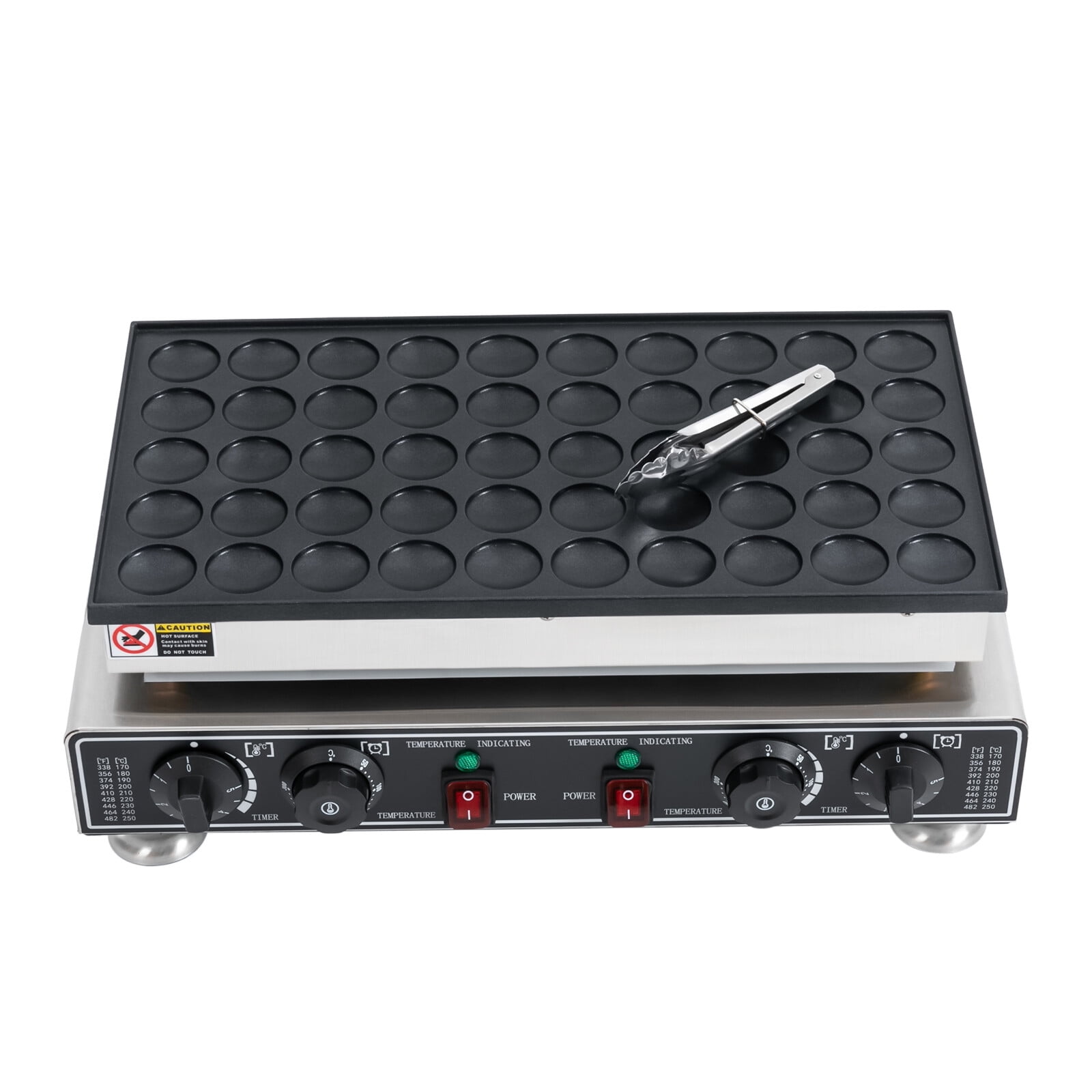 TFCFL 50 Holes Mini Dutch Pancake Baker Commercial Electric Nonstick Waffle Maker Crepes Muffins Making Machine 110V
