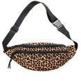 thumbnail image 1 of 10cm Riñonera de leopardo animal para hombres y mujeres, correa ajustable para viajes, fiestas, senderismo, deportes, 1 of 5