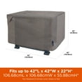 thumbnail image 4 of Modern Leisure Garrison Waterproof Square Fire Pit Table Cover, 42"L x 42"W x 22"H, Gray, 4 of 14