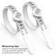 thumbnail image 3 of Riwesomey Cinta métrica Flexible de tamaño de anillo de EE. UU. 1-17, tienda de joyería para el hogar, anillos portátiles reutilizables para Medidores de medidas dimensionales Negro, 3 of 6