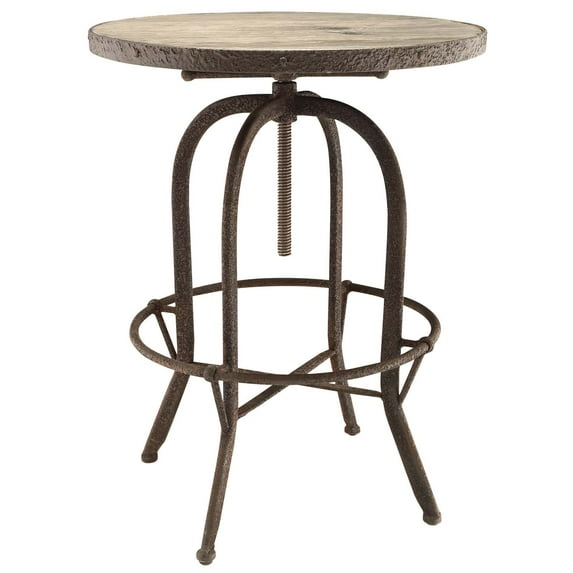 Industrial Modern Contemporary Living Room Wood Side Table Brown